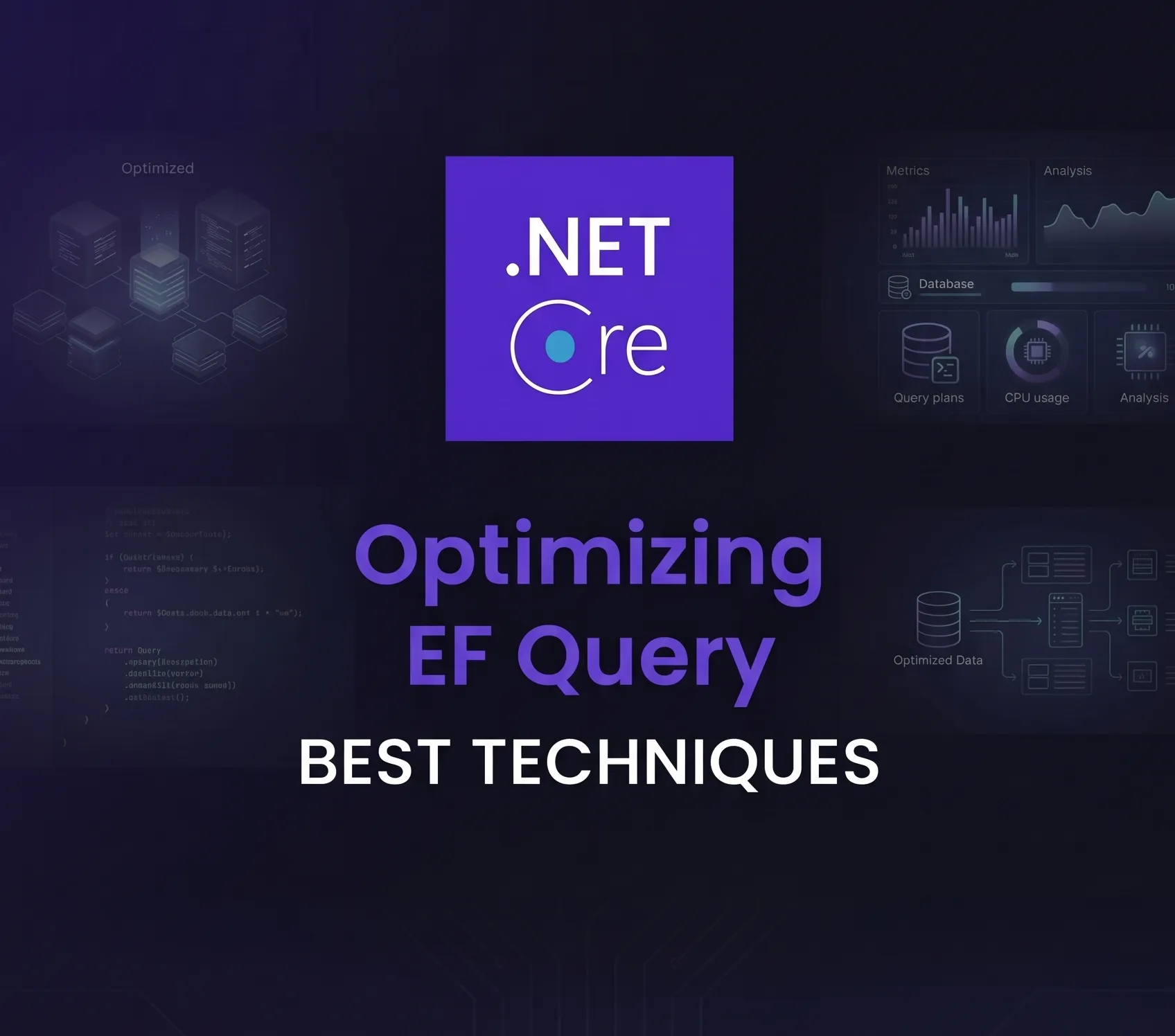 Best practices and specifics in query optimization with EFCore in .NET applications.
